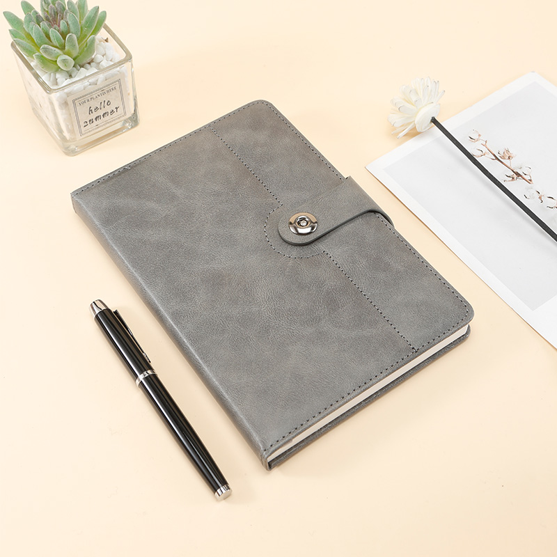 Compact Sleek A5 Magnetic Huckle Notebook